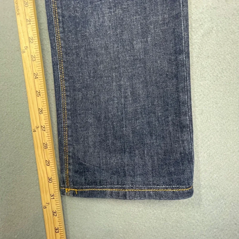 Peter Millar Blue Stretch Straight Leg Cotton Blend Denim Jeans Mens 32 Preppy